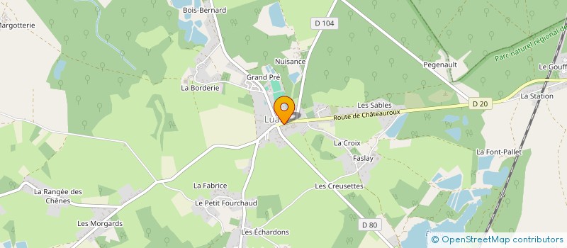 localisation de l'entreprise MELBA à LUANT