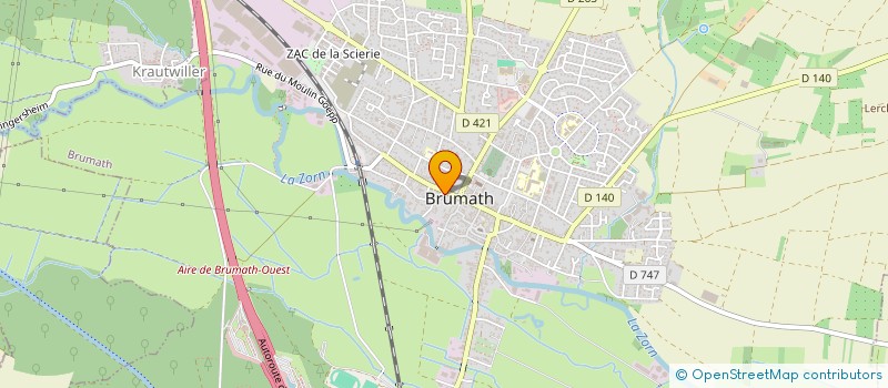 localisation de l'entreprise MELBA  BRUMATH