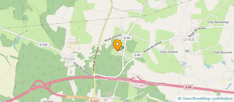 localisation de l'entreprise MELBAS  ORLEAT