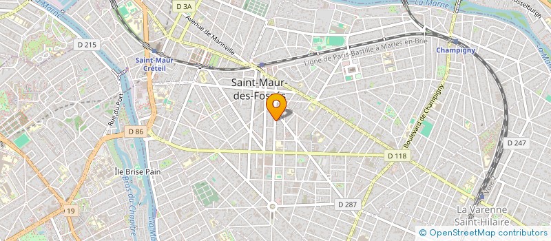 localisation de l'entreprise MELBAST à SAINT-MAUR-DES-FOSSES