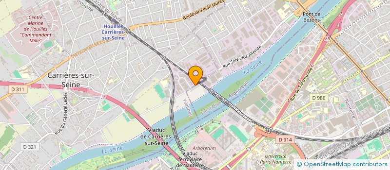 localisation de l'entreprise MELBAT RENOV à CARRIERES-SUR-SEINE