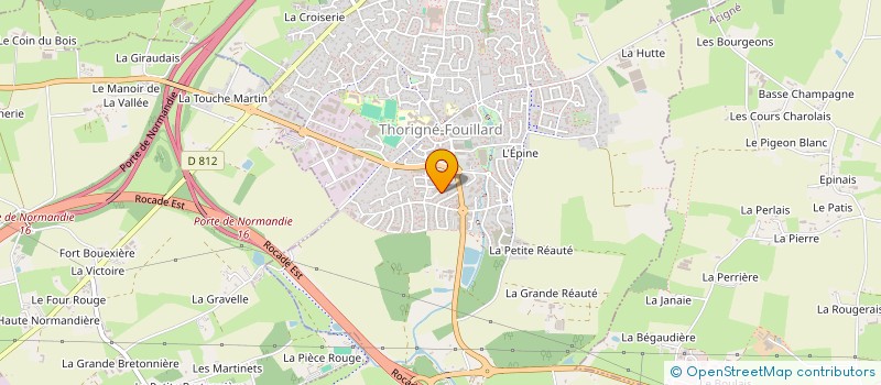 localisation de l'entreprise MELBOURNE  THORIGNE-FOUILLARD