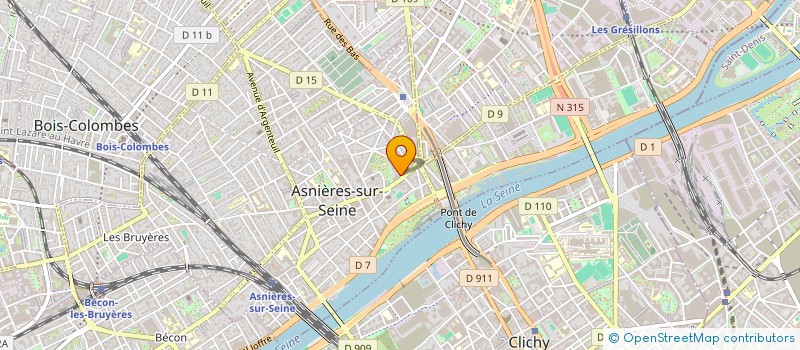 localisation de l'entreprise MELCA à ASNIERES-SUR-SEINE