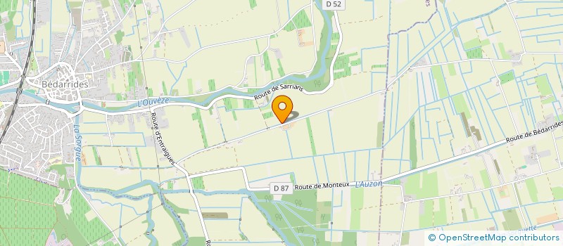 localisation de l'entreprise MELCAS  BEDARRIDES