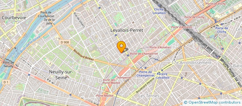 localisation de l'entreprise MELCHIONI FRANCE à LEVALLOIS-PERRET