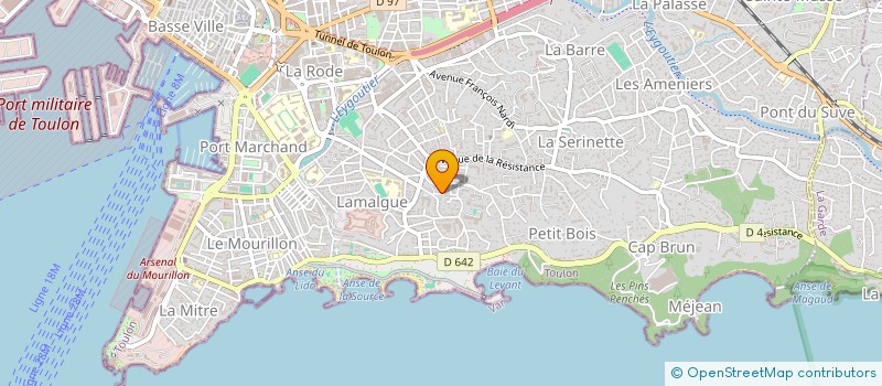 localisation de l'entreprise MELCHIOR DE VOGUE  TOULON