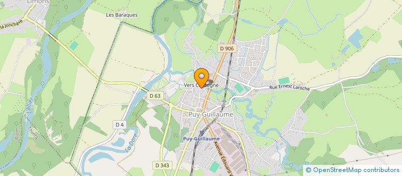 localisation de l'entreprise MELCOR  PUY-GUILLAUME