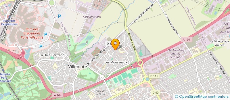 localisation de l'entreprise MELDE AUTO à VILLEPINTE