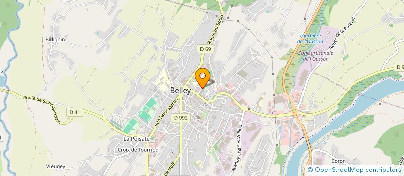 localisation de l'entreprise MELDO CONSEIL  BELLEY