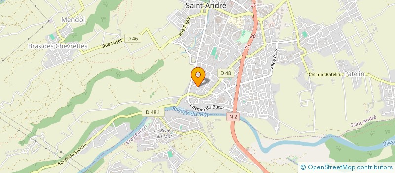 localisation de l'entreprise MELEANE à SAINT-ANDRE