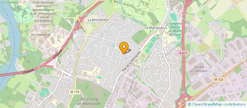 localisation de l'entreprise MELEC  CARQUEFOU