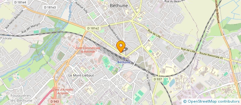 localisation de l'entreprise MELEINE à BETHUNE