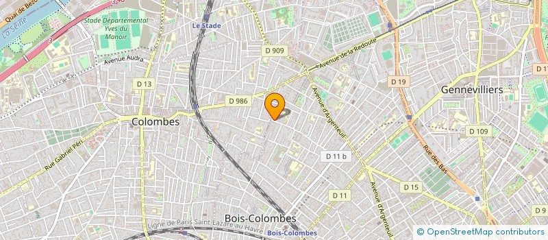 localisation de l'entreprise MELEIRO à BOIS COLOMBES