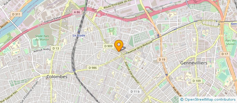 localisation de l'entreprise MELEK à COLOMBES