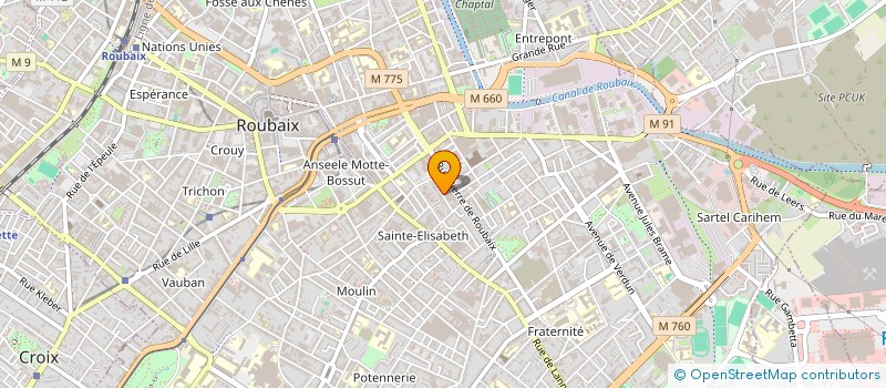 localisation de l'entreprise MELEK DARI  ROUBAIX