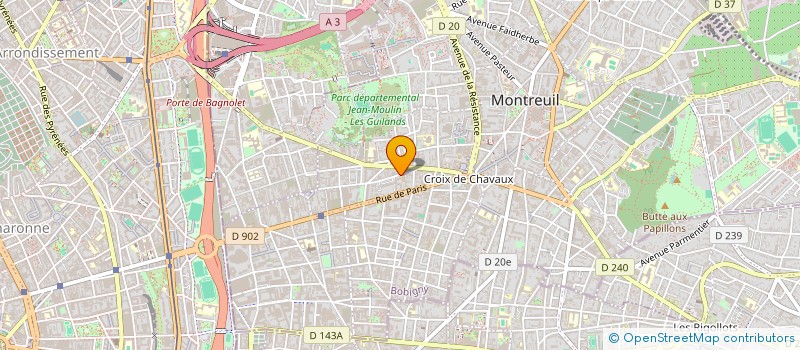 localisation de l'entreprise MELENDYEL à MONTREUIL