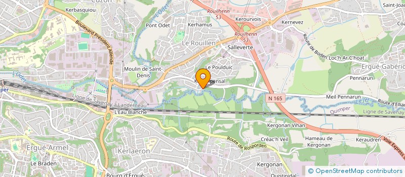 localisation de l'entreprise MELENIG SANTE  ERGUE-GABERIC