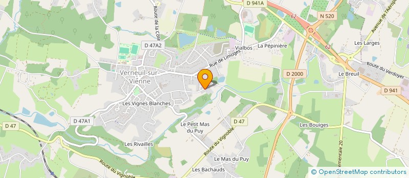 localisation de l'entreprise MELES  VERNEUIL-SUR-VIENNE