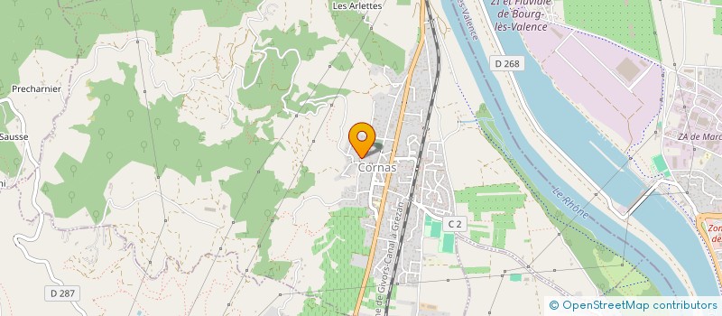 localisation de l'entreprise MELETE  CORNAS