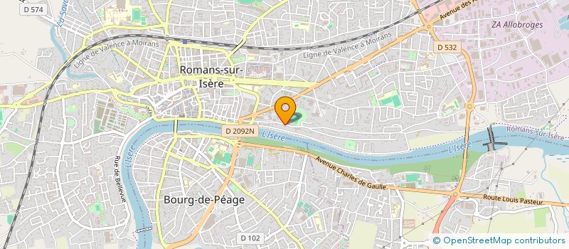 localisation de l'entreprise MELEZE BLANC  ROMANS-SUR-ISERE