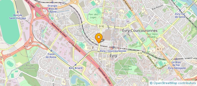 localisation de l'entreprise MELFERS à EVRY-COURCOURONNES