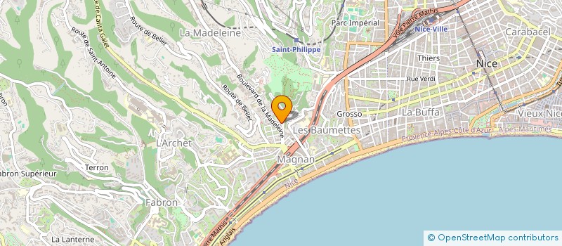 localisation de l'entreprise MELGARD TAXI à NICE