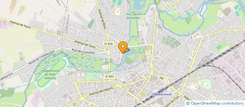 localisation de l'entreprise MELI à CHATEAUROUX