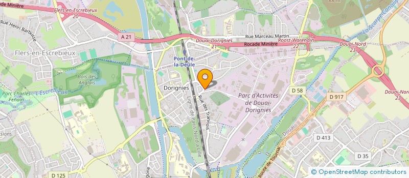 localisation de l'entreprise MELI à DOUAI