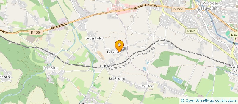 localisation de l'entreprise MELI  PRESSINS