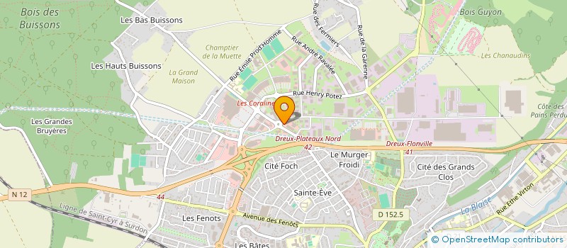 localisation de l'entreprise MELI-GESTION à DREUX