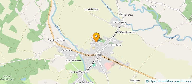 localisation de l'entreprise MELI IMMO à CLION