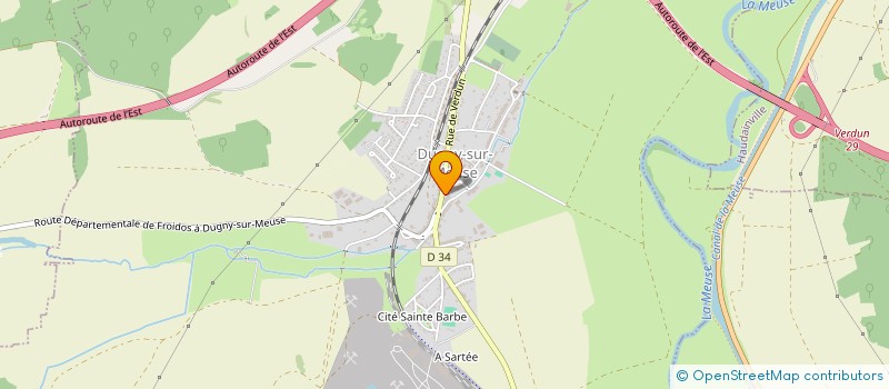 localisation de l'entreprise MELI MELO COIFF  DUGNY-SUR-MEUSE