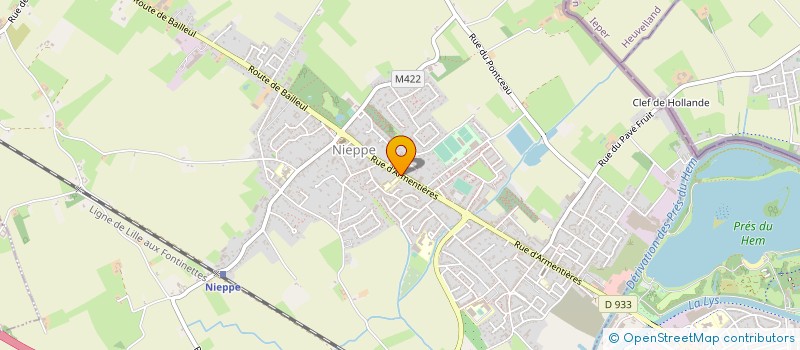 localisation de l'entreprise MELI-MELODIES  NIEPPE