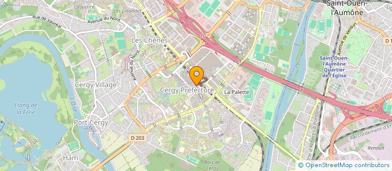 localisation de l'entreprise MELIA à CERGY