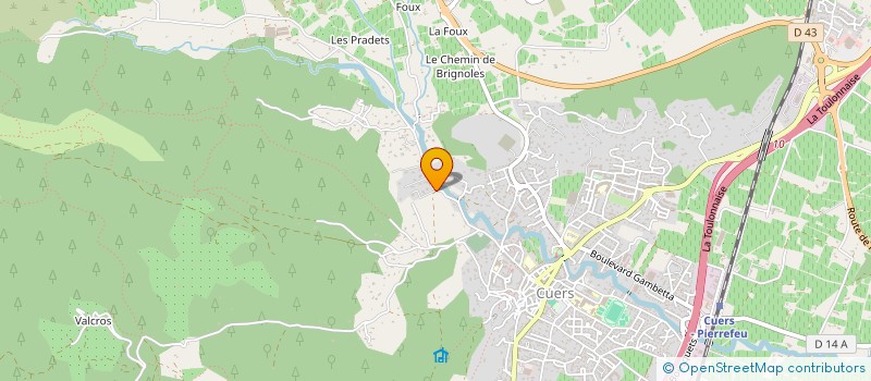 localisation de l'entreprise MELIA  CUERS