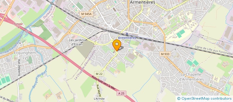 localisation de l'entreprise MELIA ET LIAM  LA CHAPELLE-D'ARMENTIERES