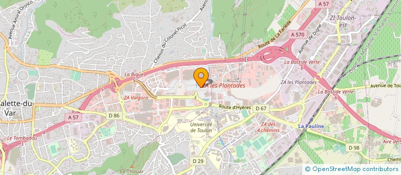 localisation de l'entreprise MELIAD à LA VALETTE-DU-VAR