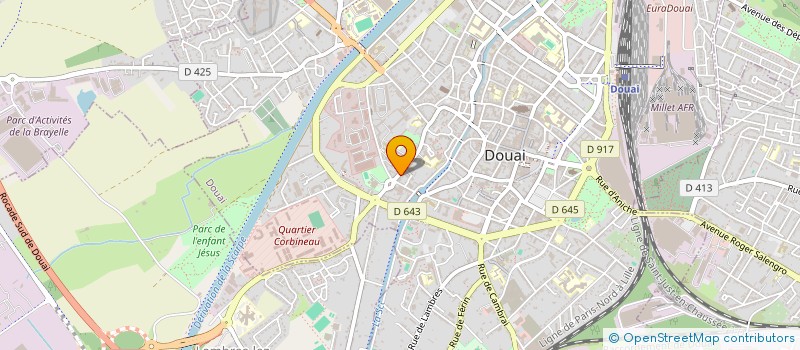 localisation de l'entreprise MELIBAT à DOUAI