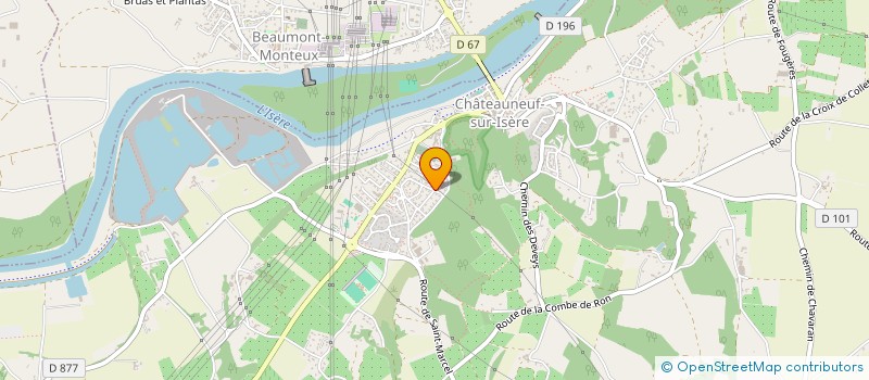 localisation de l'entreprise MELICAM IMMO  CHATEAUNEUF-SUR-ISERE