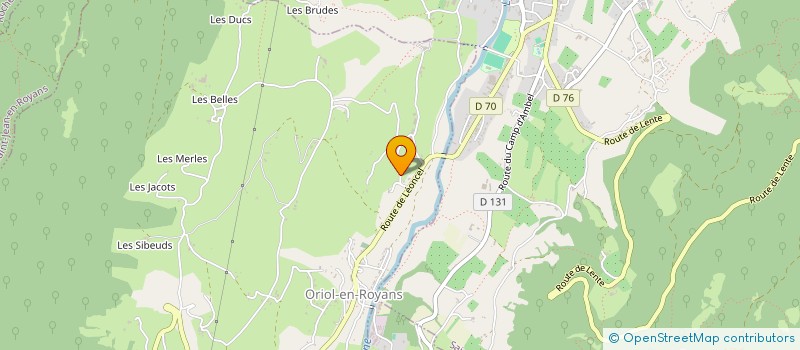 localisation de l'entreprise MELICIA  ORIOL-EN-ROYANS