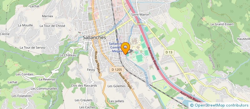 localisation de l'entreprise MELIDES à SALLANCHES