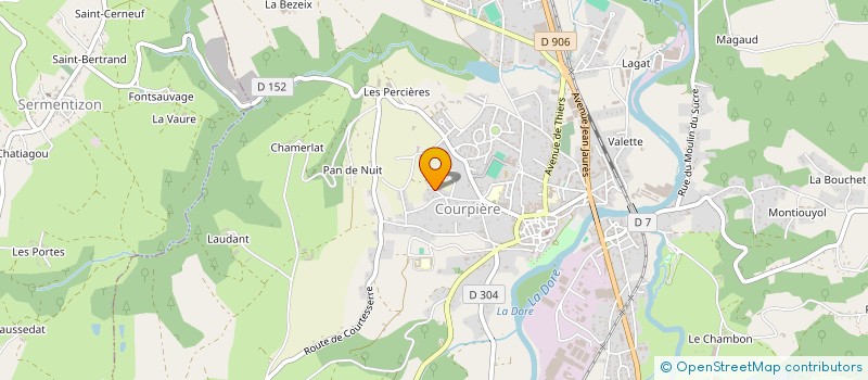 localisation de l'entreprise MELIE à COURPIERE