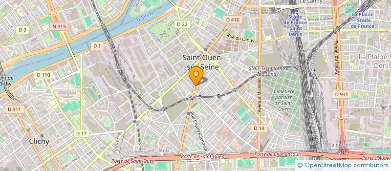localisation de l'entreprise MELIE YOGA à SAINT-OUEN-SUR-SEINE