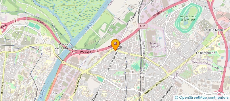 localisation de l'entreprise MELIGNE  ANGERS