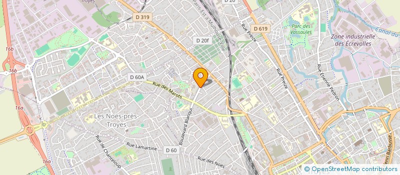 localisation de l'entreprise MELIM à TROYES