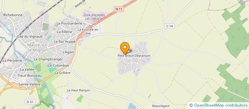 localisation de l'entreprise MELIMELBIO à MAUZE-SUR-LE-MIGNON