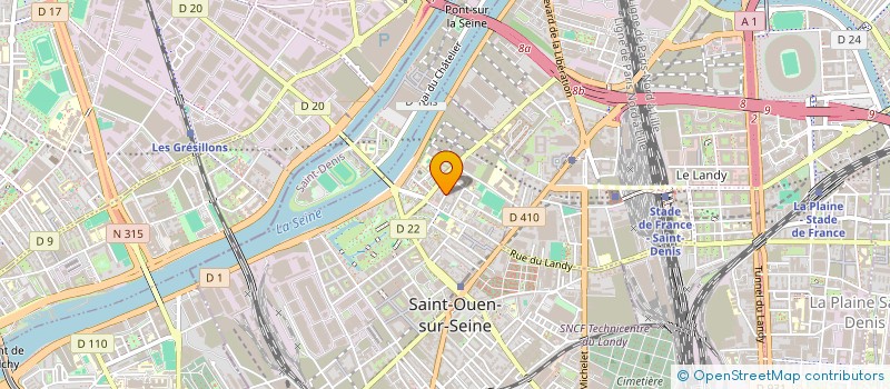 localisation de l'entreprise MELIMOD à SAINT-OUEN-SUR-SEINE