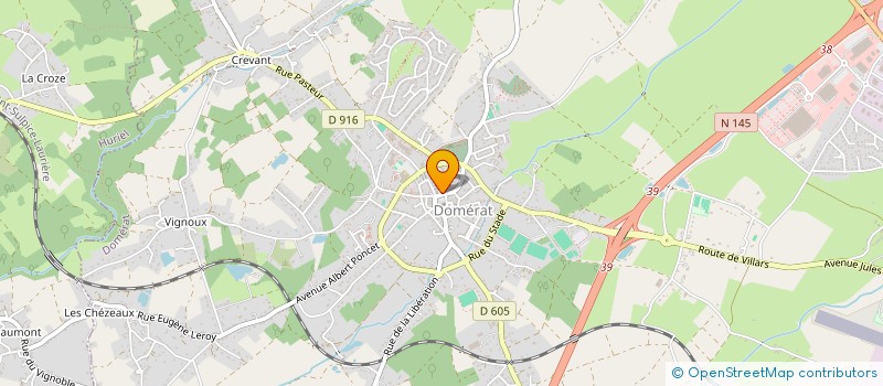 localisation de l'entreprise MELIN BOUTTER ZIMMERMANN à DOMERAT