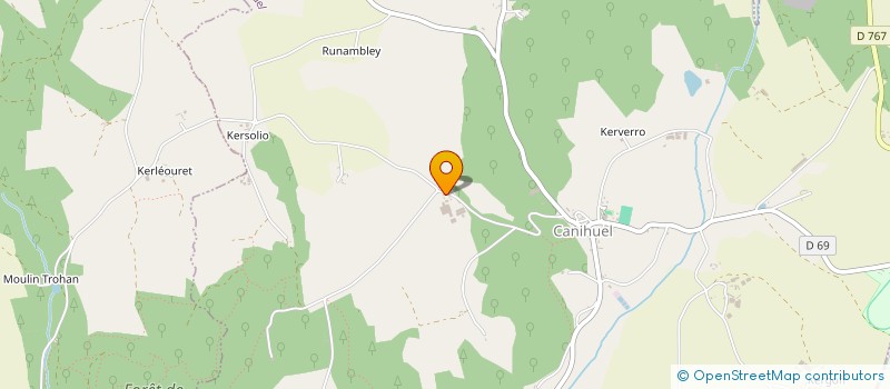 localisation de l'entreprise MELIN ENERGIE  CANIHUEL