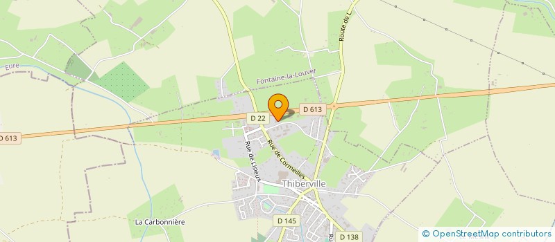localisation de l'entreprise MELIN ET ASSOCIES à THIBERVILLE